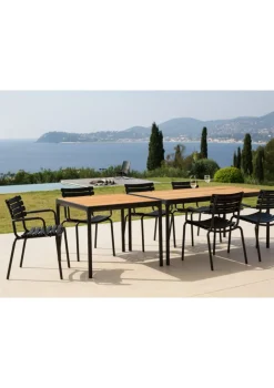HOUE 1 Four Table, 4 Reclips Dining Chair
