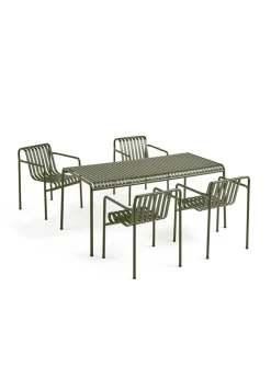 HAY 1 Palissade Bord og 4 Palissade Dining Armchair