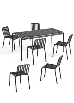 HAY 1 Palissade Bord og 6 Palissade Chair