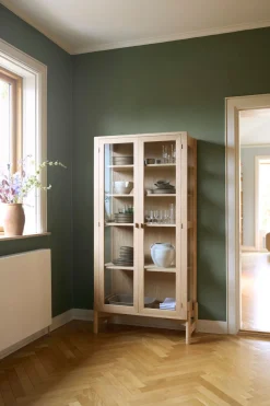 FDB Møbler / Furniture A90 Boderne - Glas Cabinet Sort Bøg - Lav Hot