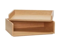 Hübsch Afour Tray Natural - Set of 2 Natur - Stock sale Discount