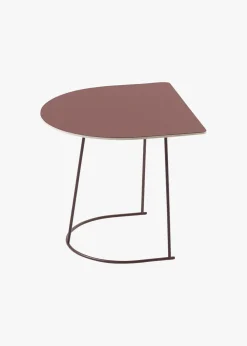 Muuto Airy Coffee Half Table Plum Hot