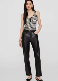 Anine Bing Alessia Tank Cream & Black Stripe Outlet