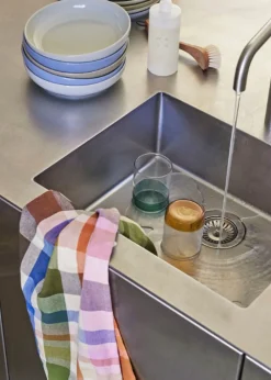 Hübsch Amare Deep Plate Light Blue Sale