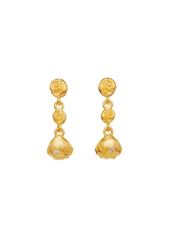 Maanesten Andrina Earrings 18 ct gold plated 925 Sterling silver Online