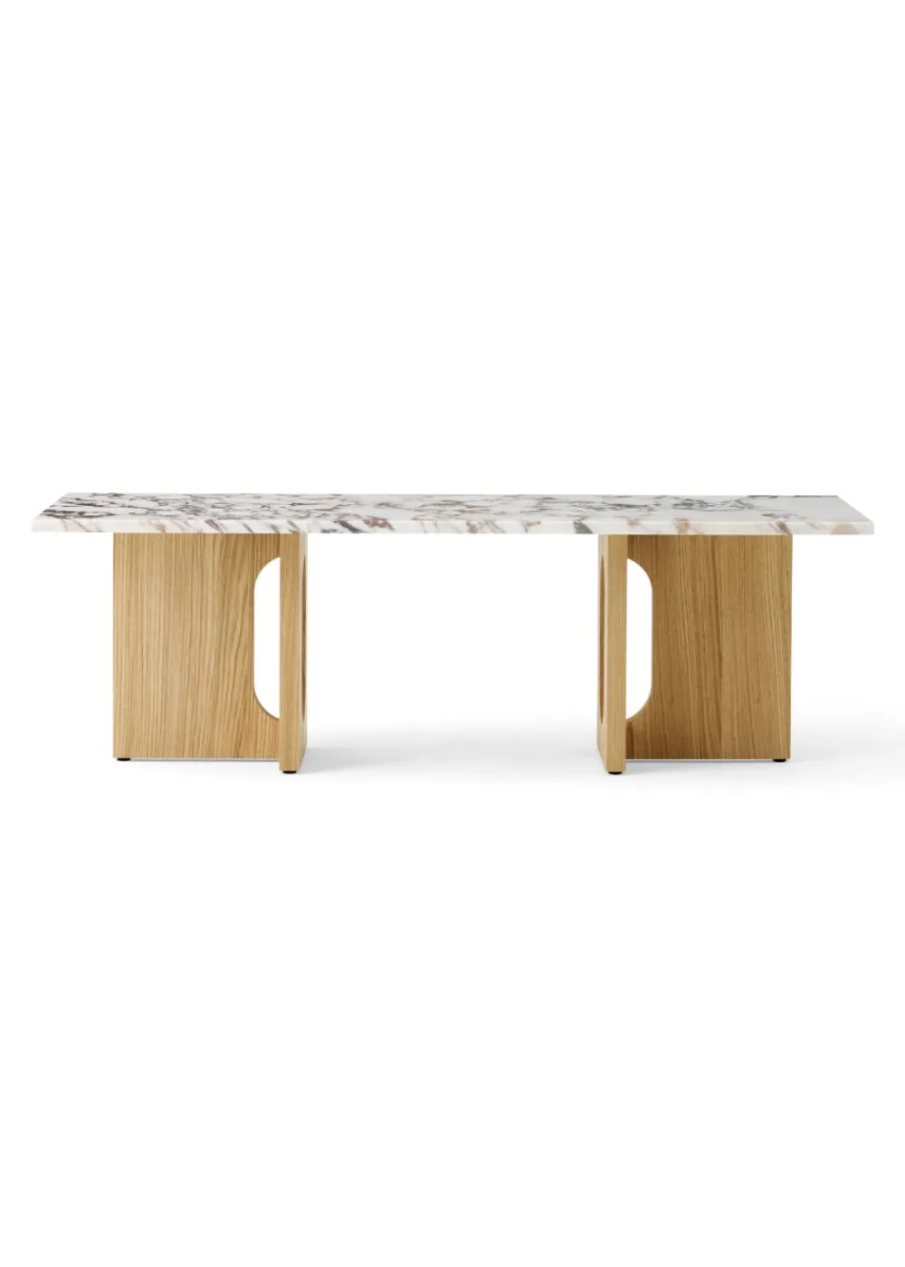 Audo Copenhagen Androgyne Lounge Table Natural Oak Base / Calacatta Viola Marble Outlet