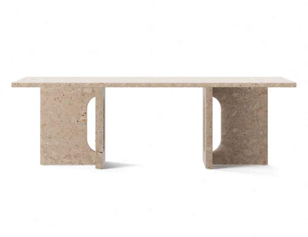 Audo Copenhagen Androgyne Lounge Table Kunis Brescia Sand Stone Fashion