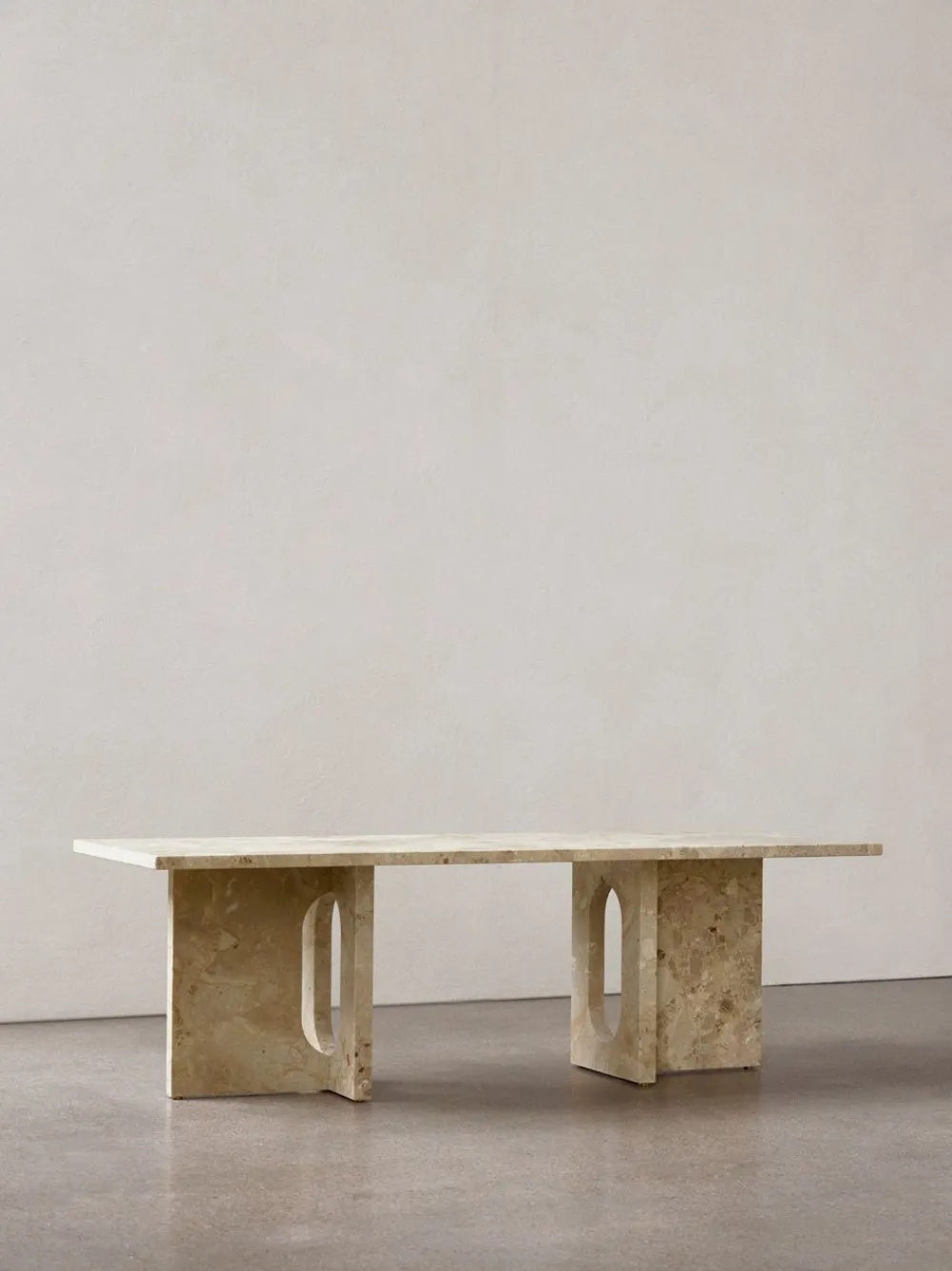 Audo Copenhagen Androgyne Lounge Table Kunis Brescia Sand Stone Fashion