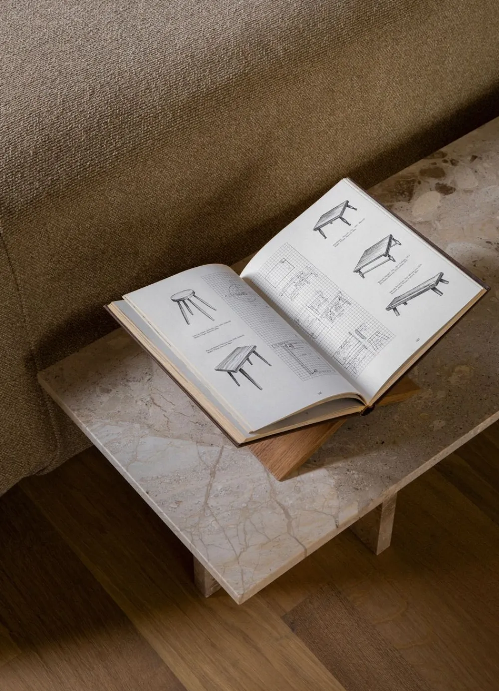 Audo Copenhagen Androgyne Lounge Table Kunis Brescia Sand Stone Fashion