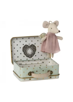 Kinder Maileg Angel mouse in suitcase, Little sister