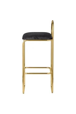 AYTM ANGUI bar chair High - Anthracite/Gold Clearance