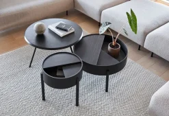 Woud Arc Side and Coffee Table