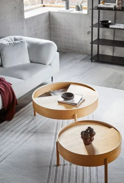 Woud Arc Side and Coffee Table