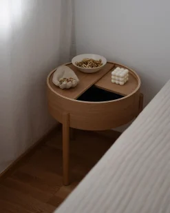 Woud Arc Side and Coffee Table