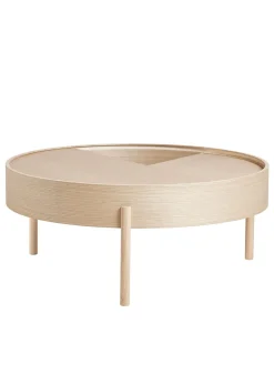 Woud Arc Side and Coffee Table White Pigmented Oak - Coffee Table Best