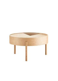 Woud Arc Side and Coffee Table White Pigmented Oak - Coffee Table Best