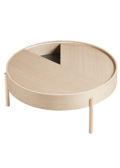 Woud Arc Side and Coffee Table White Pigmented Oak - Coffee Table Best