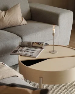 Woud Arc Side and Coffee Table White Pigmented Oak - Coffee Table Best