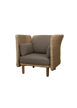 Cane-line Arch Lounge Chair w. Low Arm/Backrest Natural/Taupe, Cane-line Flat Weave Sale