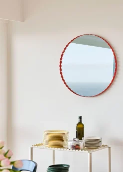 HAY Arcs Mirror | Round Red Clearance