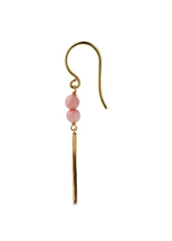 Stine A Bella Moon Earring with Coral Goldplated Fashion