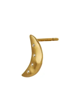 Stine A Bella Moon Earring with Four Stones