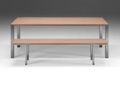 Naver Collection Bench / GM 2212 by Nissen & Gehl Oiled Oak / Stainless steel Discount