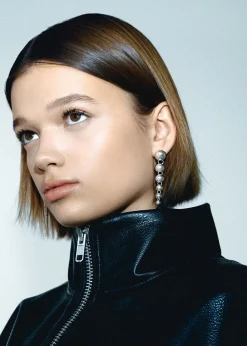 Jane Kønig Big Atomic Drop Stud Silver Best