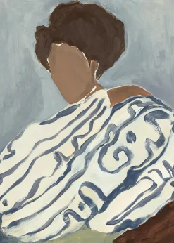 Paper Collective Blue curls blue / white / brown Clearance