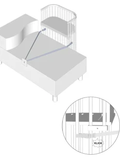 Babybay Boxspring Co-Sleeper Beige lakeret Discount