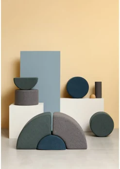 By Klipklap Build & Bounce Build & Bounce - Circle Ocean Blue New