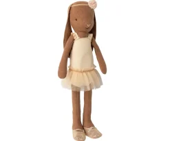 Kinder Maileg Bunny Size 2, Chocolate Brown - Ballet Suit And Tulle Skirt