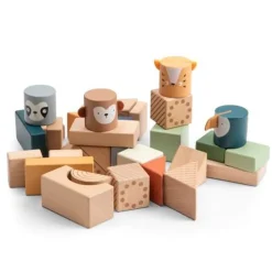 Kinder Sebra Byggeklodser I Træ
