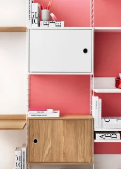 String Furniture Cabinet w/ Swing Door Ash Clearance