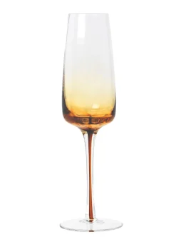 Broste CPH Champagne glass - Amber / Smoke Sale