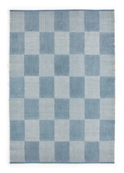 HAY Check Rug | Small Check Light Blue Clearance