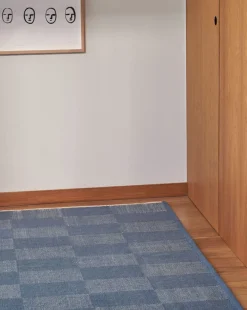 HAY Check Rug | Small Check Light Blue Clearance
