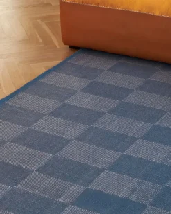 HAY Check Rug | Small Check Light Blue Clearance