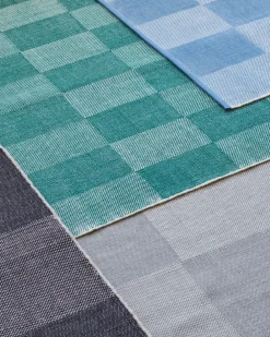 HAY Check Rug | Small Check Light Blue Clearance