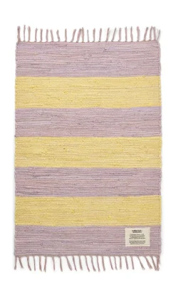 Bongusta Chindi Rug Lilac & neon yellow Sale