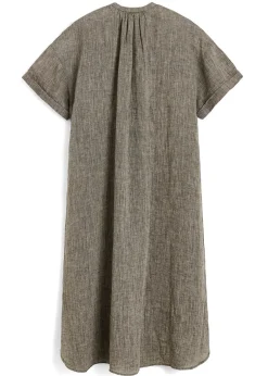 Aiayu Cille Dress Linen Brown New