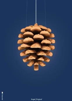 Brainchild Classic Cone Poster - Dark Blue No frame - Stock sale Online