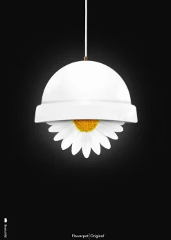 Brainchild Classic Flowerpot Poster - Black Ingen ramme - Stock sale New