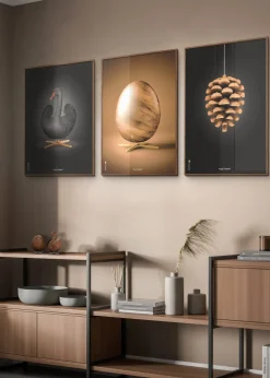 Brainchild Classic Swan Poster - Black