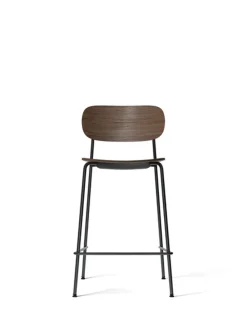 Audo Copenhagen Co Counter Chair Black Steel / Dark Stained Oak Clearance