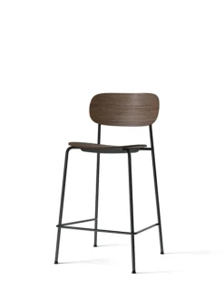 Audo Copenhagen Co Counter Chair Black Steel / Dark Stained Oak Clearance