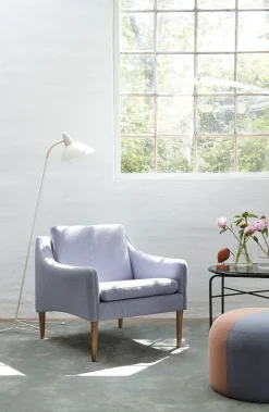 Warm Nordic Dainty Pouf Canvas 424 (Dark Ochre) / Ritz 1688 (Amber) Hot