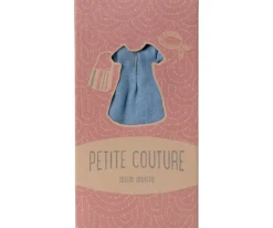 Kinder Maileg Denim Dress And Bag - Mouse