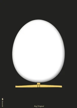 Brainchild Design Sketch Egg Poster - Black No Frame - Stock sale Best