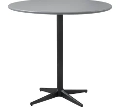 Cane-line Drop Cafe Table Ø80 Frame: Lava Grey / Tabletop: Light Grey Outlet